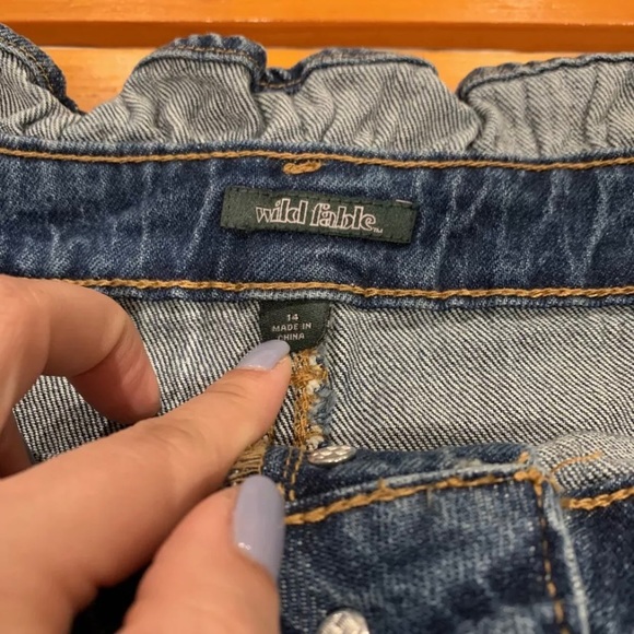 Women’s paper bag button fly shorts- Size 14 - Picture 6 of 9